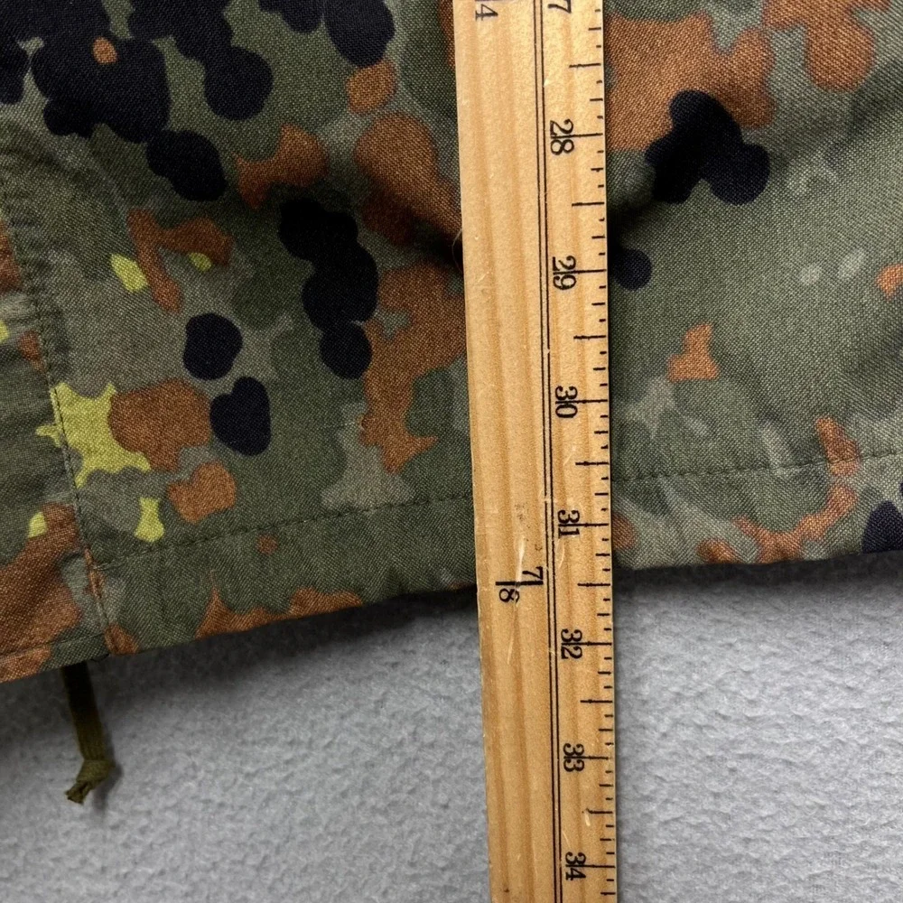VTG 1994 German Flecktarn Camo Gore Tex Style Rain Parka Jacket 48/50 Bundeswehr